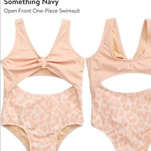 Something navy girls cut out swim